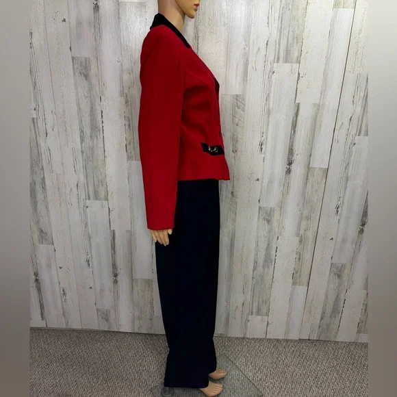 R& K Originals Vintage Red and Black Blazer with‎ Pants Set - Picture 9 of 13